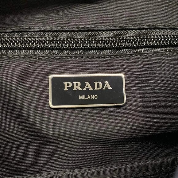 Auth PRADA Navy Black Nylon Backpack - Picture 14 of 14